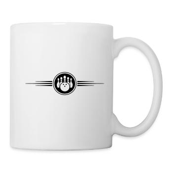 bowling strich icon - Tasse - Weiß - Rechts