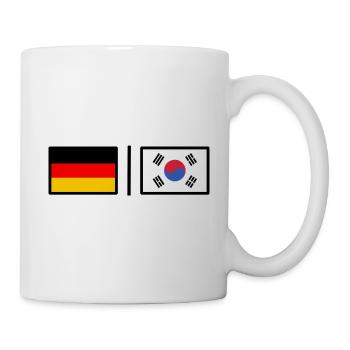 Allemagne et Corée - Mug blanc - blanc - Droite