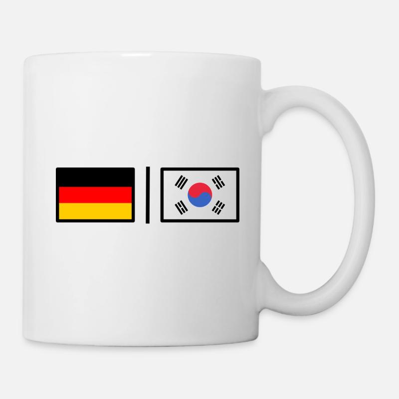 Allemagne et Corée - Mug blanc - blanc