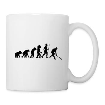 Feldhockey Evolution Geschenk Feldhockey Spieler G - Tasse - Weiß - Rechts