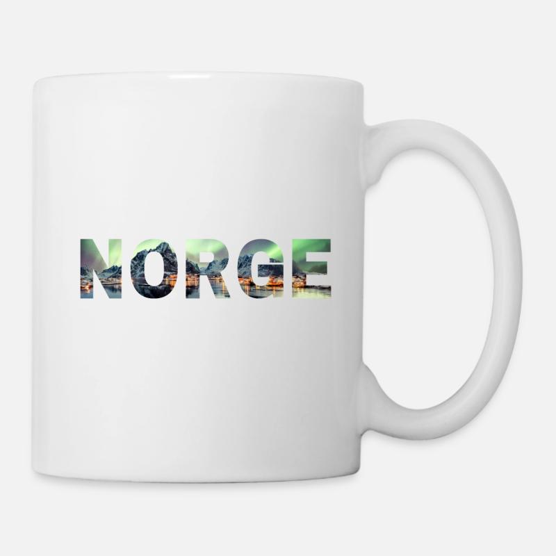 norway norge norwegian norsk - Mug - white