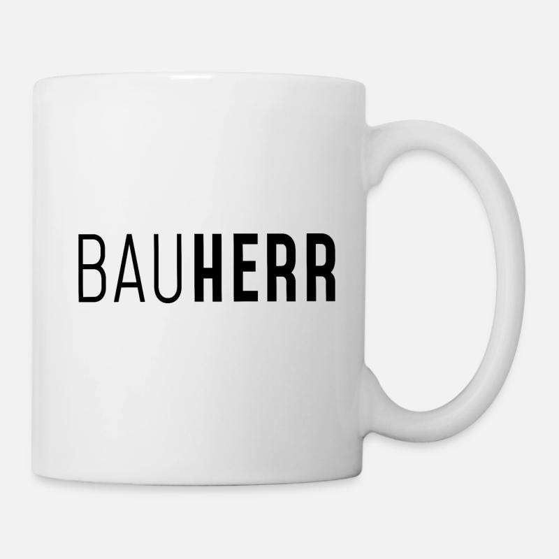 Bauherr - Tasse - Weiß