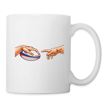 Rugby Michelangelos "Wenn Rugby Einfach Wäre Rugby - Tasse - Weiß - Rechts