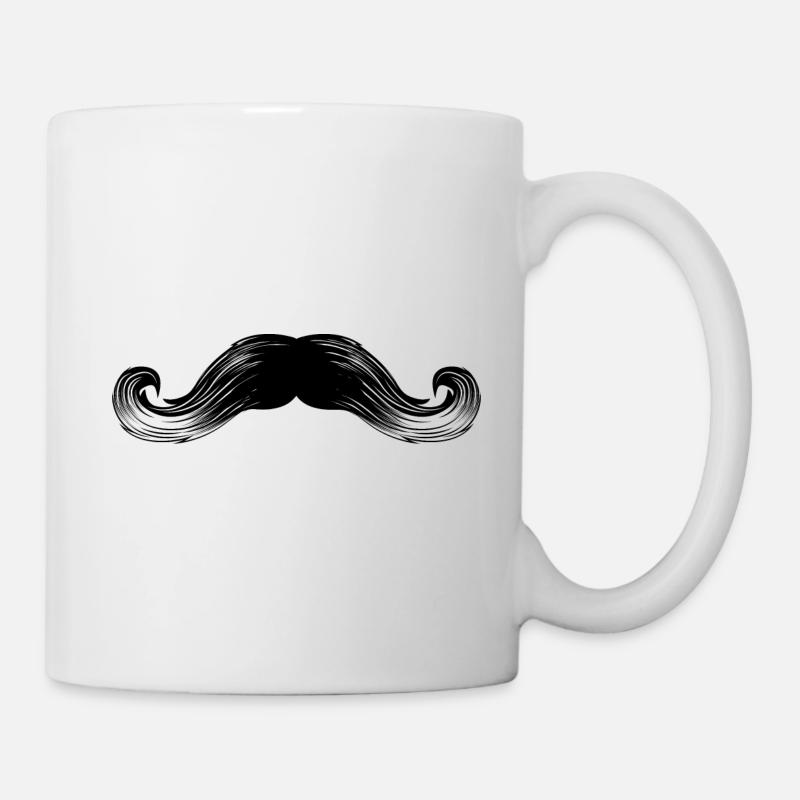 moustache moustache sir - Mug blanc - blanc