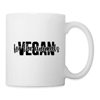 VEGAN FOR THE ANIMALS - Mug - white - Right