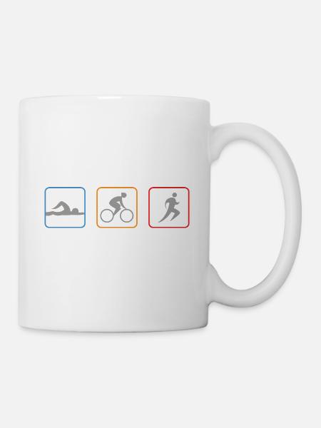 Triathlon Swim Bike Run Für Triathlon Athleten - Tasse - Weiß