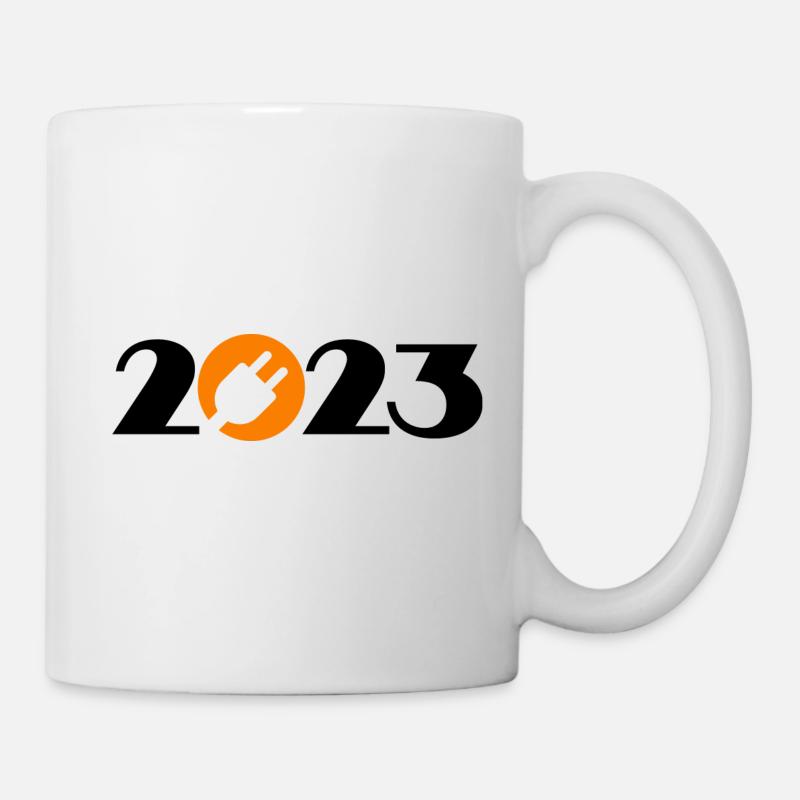 Elektriker 2023, Elektroniker 2023 - Tasse - Weiß