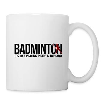 Badminton - Tasse - Weiß - Rechts