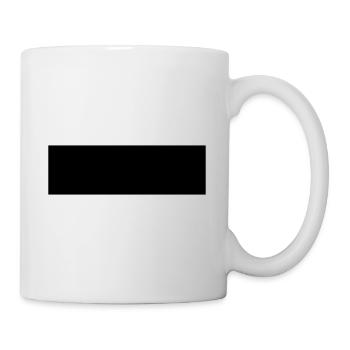 Minimalistisches schwarzes Rechteck - Mutiges Statement-T-Shirt - Tasse - Weiß - Rechts