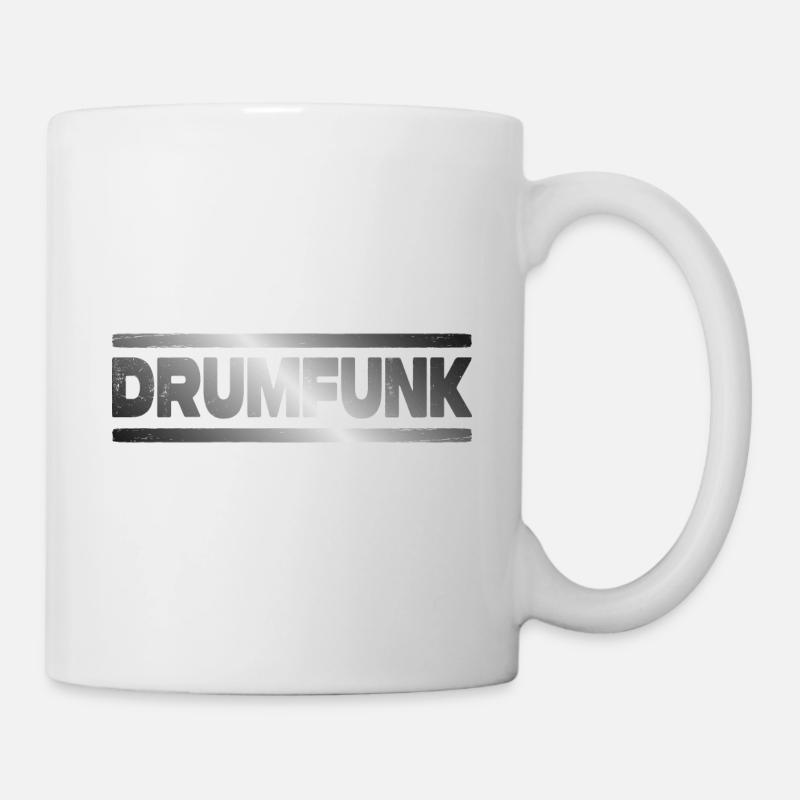 Drumfunk DNB Drum and Bass Junglist - Tasse - Weiß