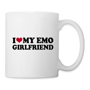 I Love My Emo Girlfriend - Mug - white - Right