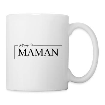Je t’aime maman - Mug blanc - blanc - Droite