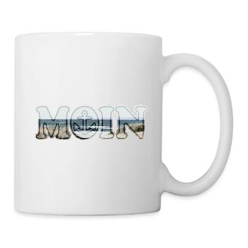 Moin sagt man in Norddeutschland | Moin Fire - Tasse - Weiß - Rechts