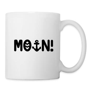 Moin - Tasse - Weiß - Rechts