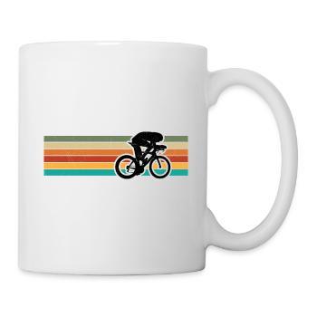Retro Bicycle Cyclist for Man Woman - Mug - white - Right