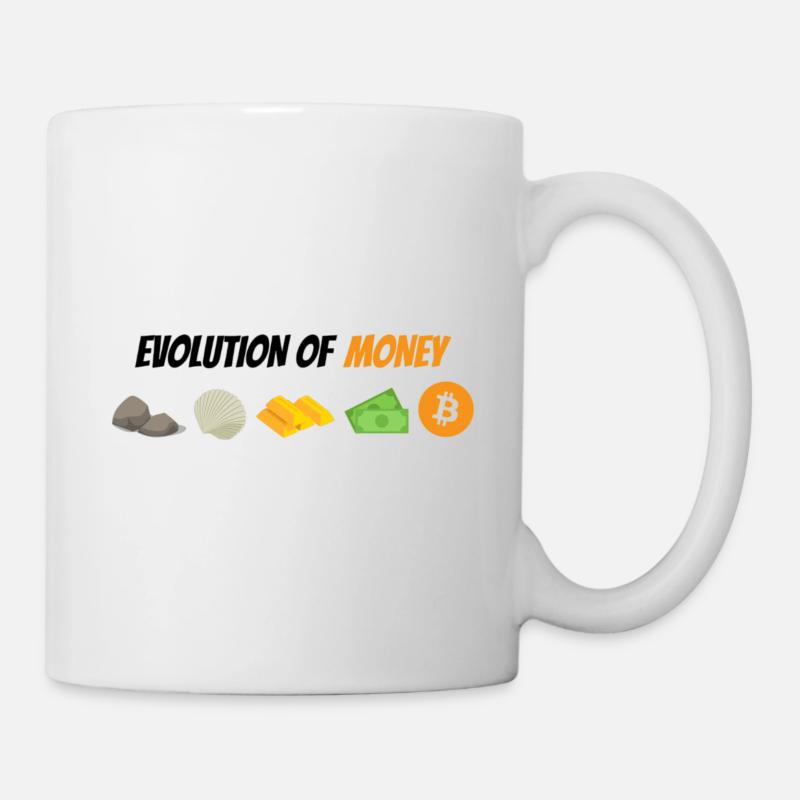 Evolution Of Money - Mug - white