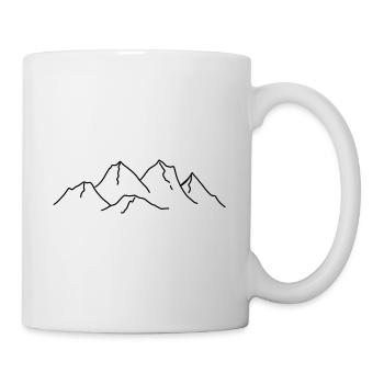 Advanture experience with mountains to design yourself - Mug - white - Right