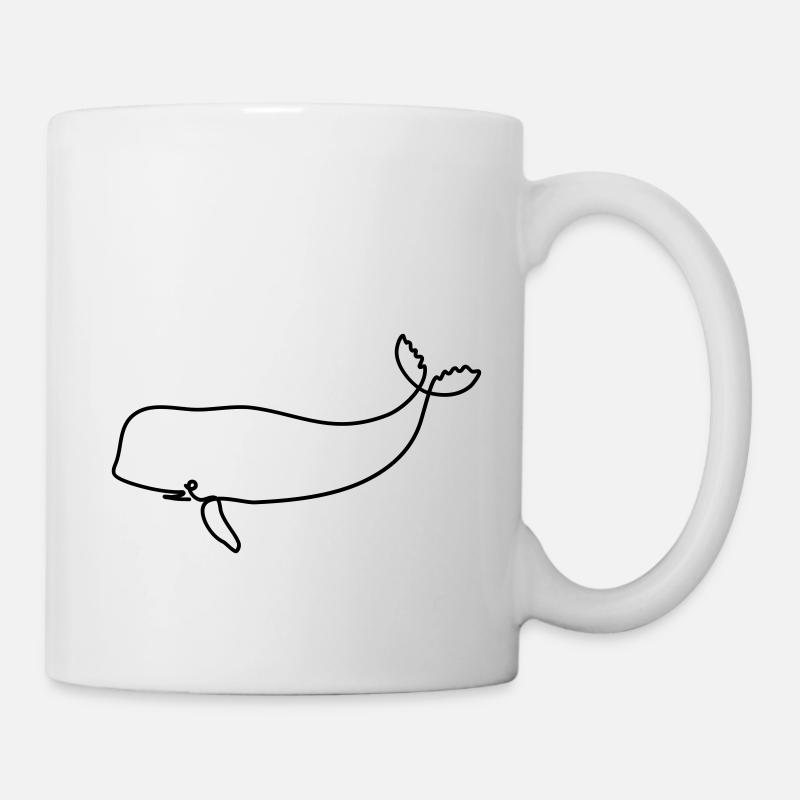 Baleine - Mug blanc - blanc