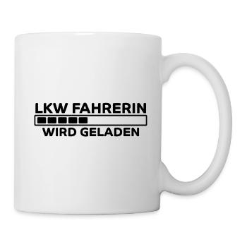 LKW Fahrerin Spruch Fun Lastwagenfahrerin Geschenk - Tasse - Weiß - Rechts