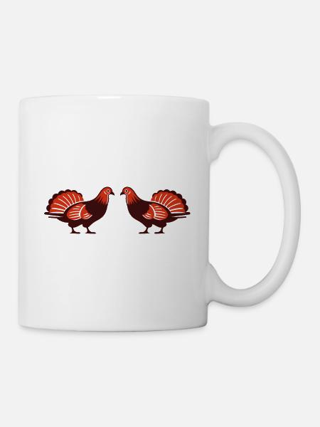 Truthühner - Tasse - Weiß