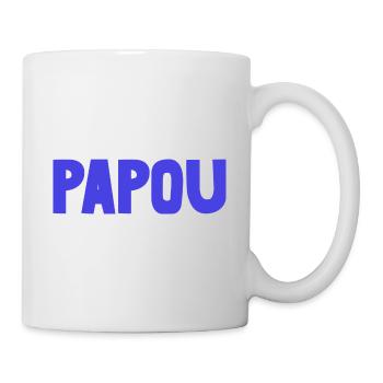 PAPY. FÊTE DES PÈRES. BONNE FÊTE PAPY. JE T'AIME. - Mug blanc - blanc - Droite