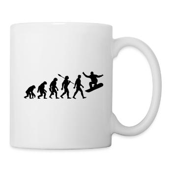 Evolution - Snowboard - Snowboarding - Winter Sports - Mug - white - Right