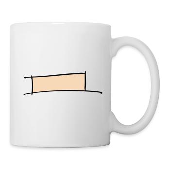 Decorative frame. Banner / Name Badge Template. - Mug - white - Right