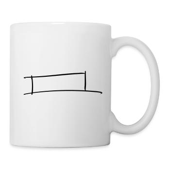 Decorative frame. Banner / Name Badge Template. - Mug - white - Right
