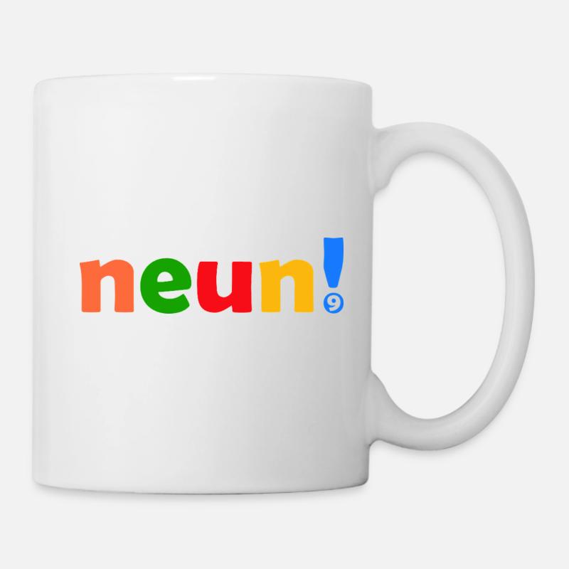 NEUN 9 JAHRE JUNGE 9. GEBURTSTAG - Tasse - Weiß