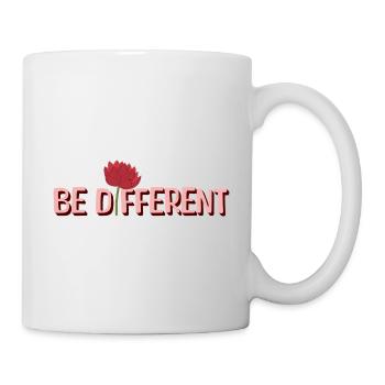 SOYEZ DIFFÉRENT – Lotus Jardin Fleurs Nature - Mug blanc - blanc - Droite