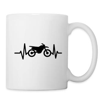 Motorcycle Heartbeat - Mug - white - Right