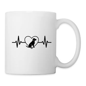 Chien dans le cœur Mon fidèle ami - Mug blanc - blanc - Droite