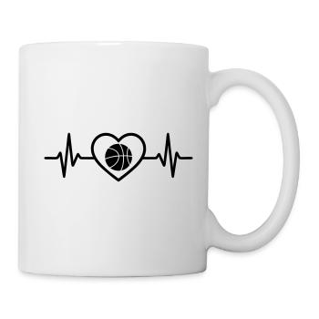 Basketball Basketball heart Basketball player Basketball player - Mug - white - Right
