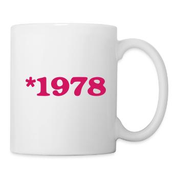 Geburtstag - geboren im Jahr *1978 - Tasse - Weiß - Rechts