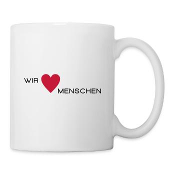 Nous aimons les gens - Mug blanc - blanc - Droite