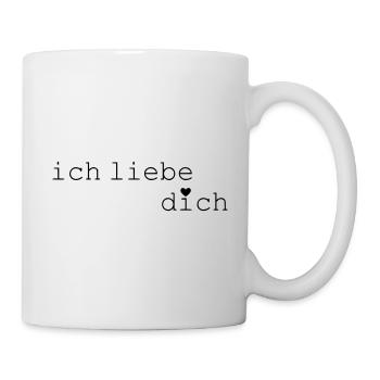 Ich liebe dich - Tasse - Weiß - Rechts