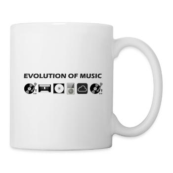 Evolution of Music - Mug - white - Right