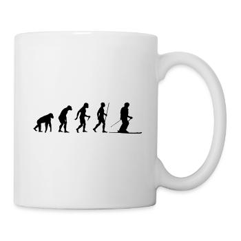 Skifahrer - Tasse - Weiß - Rechts