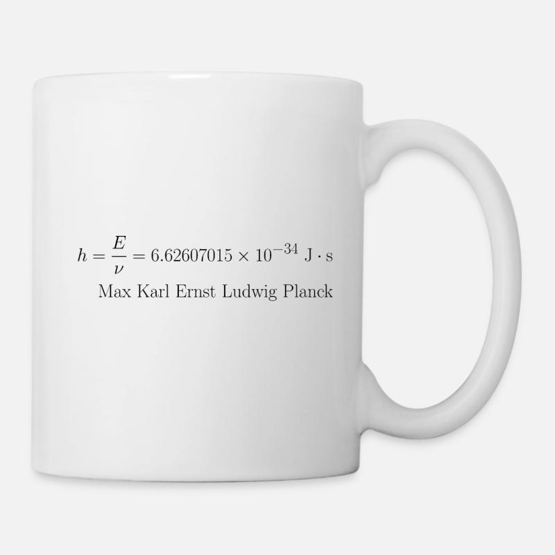 Max Planck - Tasse - Weiß