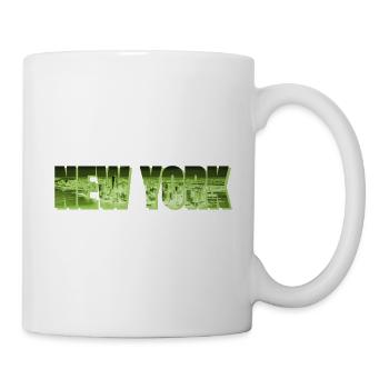 new york nyc neon - Tasse - Weiß - Rechts