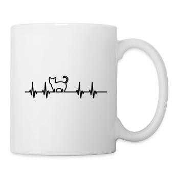 Pouls de chat - Mug blanc - blanc - Droite