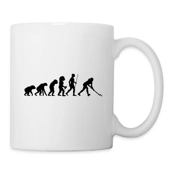 Feldhockey Evolution Geschenk Feldhockey Spieler G - Tasse - Weiß - Rechts