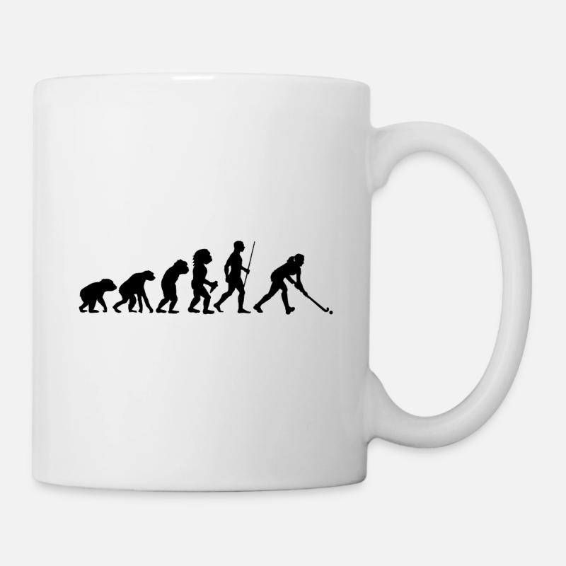 Feldhockey Evolution Geschenk Feldhockey Spieler G - Tasse - Weiß