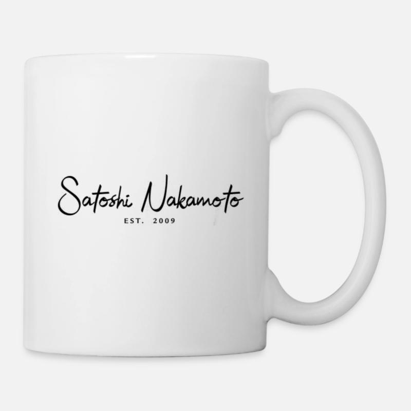 Bitcoin Satoshi Nakamoto Ethereum Krypto - Tasse - Weiß