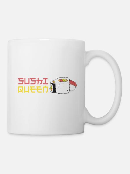 Sushi Queen Maki Nigiri Rice Ramen Asia Japan - Mug - white