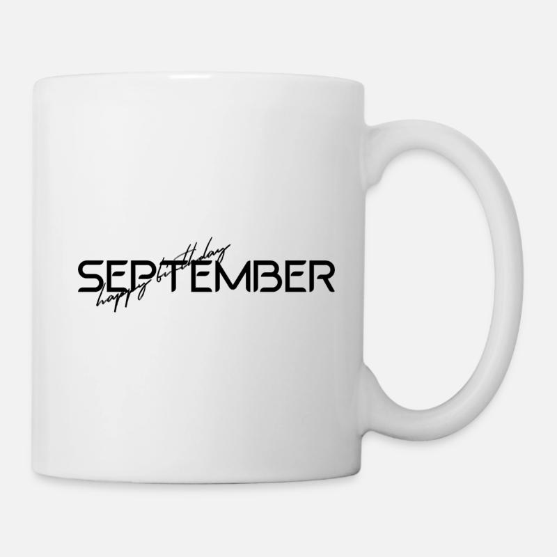Septembre - Joyeux anniversaire - Mug blanc - blanc