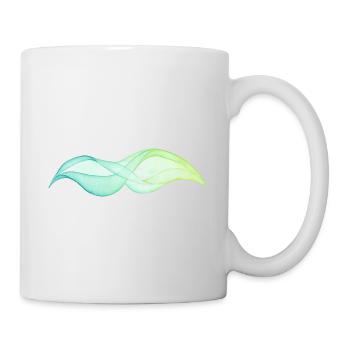 abstract wave - Mug blanc - blanc - Droite