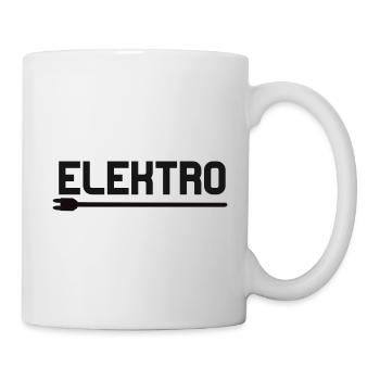 Elektro Logo zum Shop - Tasse - Weiß - Rechts
