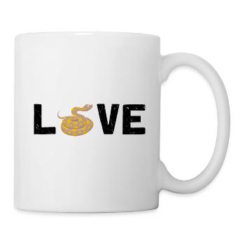 King python design for snake lovers - Mug - white - Right
