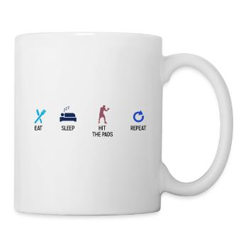 Boxsport Boxing - Tasse - Weiß - Rechts